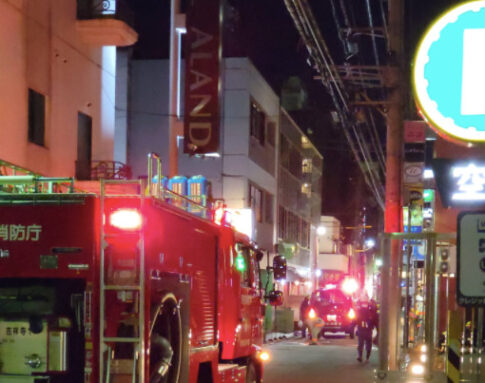 JR吉祥寺駅近くのビル火事